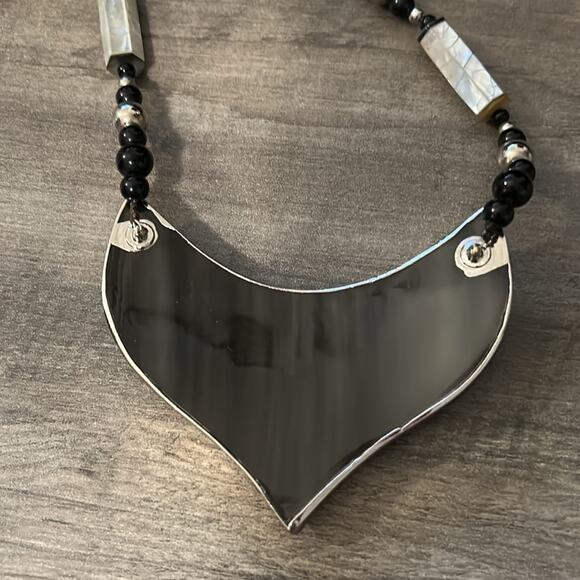 Karla Jordan Statement Piece Necklace #318. Abalone Shell - Picture 8 of 8